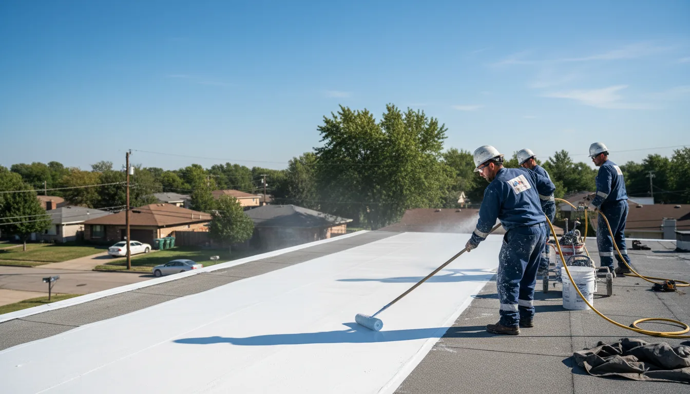 Commercial roof coating in Queensbury, NY near me